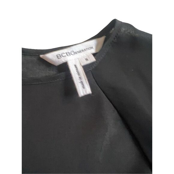 BCBGeneration black tunic blouse Top size S - Picture 4 of 7